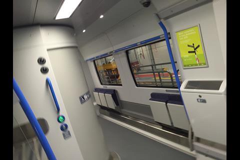 Accessible toilet on Siemens Class 700 Desiro City EMU for Thameslink services.